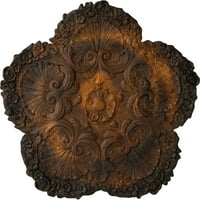Екена мелница 5 8 од 1 п обвивка таван медальон, Ръчно рисувана ръжда