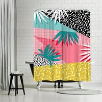 Американскифлат Бинго от смахнат дизайн душ завеса