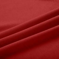 потник за жени дамски летни перо печат дълга жилетка Мода Дамски Топ Г-образна жилетка дамски потници червени + ххл