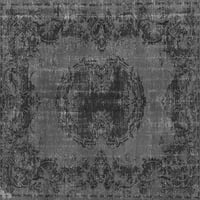 Ahgly Company Indoor Rectangle Persian Grey Bohemian Area Rugs, 8 '12'