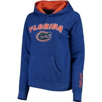 Дамски кралски Флорида алигатори арка и лого пуловер качулка