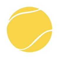 Тенис топка стикер Decal Die Cut - самозалепващ винил - устойчив на атмосферни влияния - направен в САЩ - много цветни и размери - Racket Sport