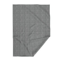 Плюшено одеяло за хвърляне на минки, 50 70 - Херингбон Черно бял шеврон вид одеяло от печат от спонсор