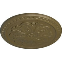 Екена Милуърк 7 8 од 5 8 п Емервил таван медальон, Ръчно рисувана Мисисипи кал