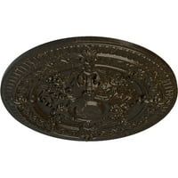 Екена мелница 26 од 3 П Винсент таван медальон, ръчно рисувани каменни огнище пращене