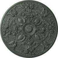 1 4 од 1 4 П Баил таван медальон, ръчно рисуван Атински зелен пращене
