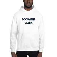 Неопределени подаръци XL Tri Color Document Clerk Hoodie Pullover Sweatshirt