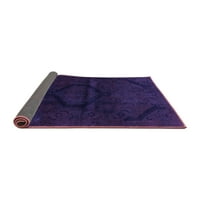 Ahgly Company Indoor Square Oriental Purple Modern Area Rugs, 3 'квадрат