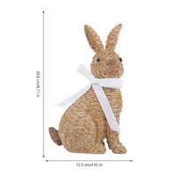 Великденски зайче фигурка тъкани великденски заек смола заек орнамент градински декорация на зайче