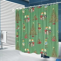 Коледна Grinch душ завеси за баня за баня декор за баня