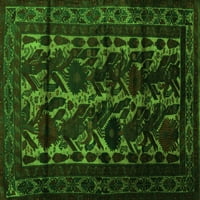 Агли Компания Вътрешен Правоъгълник Персийски Зелени Традиционни Килими Площ, 7 '9'
