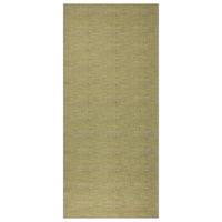 Османсон машинно пране Памук плосък килим бегач за спалня, 2 '7 6', Злато плетена тъкан