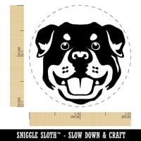 Rottweiler Head Dog Dog Pet Cubber Stamp за скрапбукинг щамповане - мини