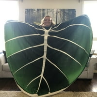 Creative Philodendron gloriosum дизайн на одеяло симулация листо плюшено одеяло 100*150