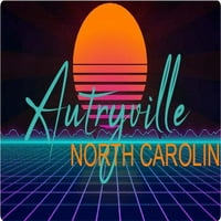 Autryville North Carolina Vinyl Decal Stiker Retro Neon Design