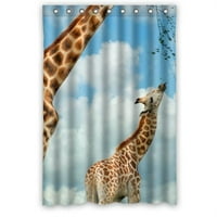 Mohome Giraffe дебела висок клас душ завеса водоустойчив полиестер тъкан за душ