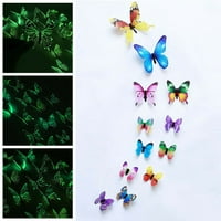 3D триизмерен светещ симулация на пеперуда светещ стикер