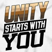 Единство започва с вас социална справедливост в Деколте Тениски Мъже Жени Бриско марки 2Х