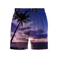 Корашан плаж панталони Мъжки отпечатани къси панталони Нови тропически хавайски плаж мода дишащи ежедневни панталони Мъжки шорти
