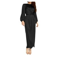 Baberdicy плюс размер рокля рокля maxi abaya jilbab зашиване жени дантела кафтан рокля арабска женска рокля жени рокля черно s