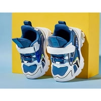 Difumos Boys Comfort Magic Tape Sneakers Fashion Color Block Trainers Училище меко синьо бяло 11c