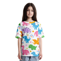 Динозавърски модел високи ризи Деца тениска ризи за деца
