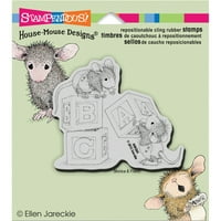 Stampendous House Mouse Cling Stamp 3.5 x4 -бебешки блокове