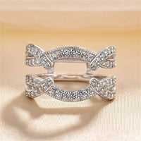 Пръстен комплект Дамски пръстен светлина пръстен подарък пръстен сплав пръстен комплект годежен пръстен