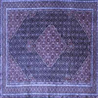 Ahgly Company Indoor Rectangle Persian Blue Traditional Area Rugs, 7 '9'