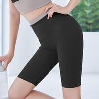 Букерски къси панталони за жени йога гамаши за контрол на кратките талии с висока талия атлетически джогинг шорти
