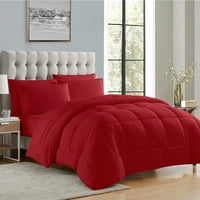 Луксозно Червено 5-парче легло в чанта надолу алтернативен Утешител комплект
