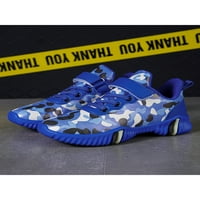 Ferndule Boys Fashion Camouflage Sneakers Walking Comfort Round Toe Trainers Фитнес леки атлетични обувки сини 2y