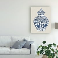 Изящно изкуство 'Антична китайска ваза' платно изкуство от Мелиса Уанг