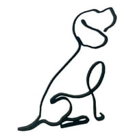 Абстрактни кучета скулптури животински фигурки статуи подарък подарък за десктоп декорация за спалня на работния плот