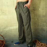 Началомъжки Шорти мъже мода памук бельо плюс размер случайни ластик джобове Дълги панталони