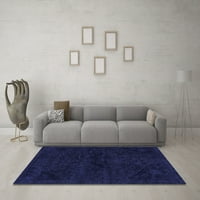 Ahgly Company Indoor Rectangle Persian Blue Bohemian Area Rugs, 2 '5'