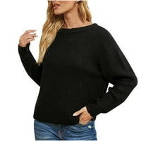 Ануирхей жилетка плетен пуловер за жени хлабав годни жена моден бутон обратими Дълги ръкави плетена жилетка блуза пуловер
