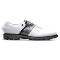 Footjoy Men's Dryjoys Premiere Series Packard Boa Spikeless Golf Shoes - Бяло сиво черно - 10. - Средно