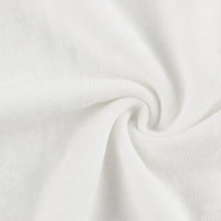 Leylayray дамски върхове модни жени небрежно разхлабена бяла тениска пеперуда печат с къс ръкав отгоре
