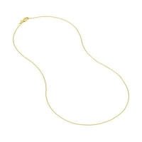 14к жълто злато жените 24 стегнат кабел верига огърлица