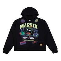 Looney Tunes Marvin The Martian DJ Space Hoodie, Black, X-Clarge