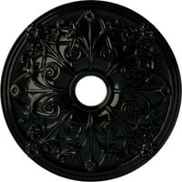 Екена Милуърк 5 8 од 7 8 ИД 1 8 п Джейми таван медальон, Ръчно рисувана Черна перла