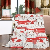 Одеяло фланелен шаблон за печат домашни основни пухкави топло меко хвърляне на одеяло за диван в спалня най -добрите размери на подаръци