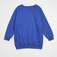жените цип нагоре сива врана случайни сърцето печат дълъг ръкав пуловер сива врана суитчър върхове синьо х-голям