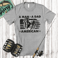 FamilyLoveshop LLC Мъж татко риза, риза на американски плешив орел, риза за деня на бащата, подарък за риза на татко